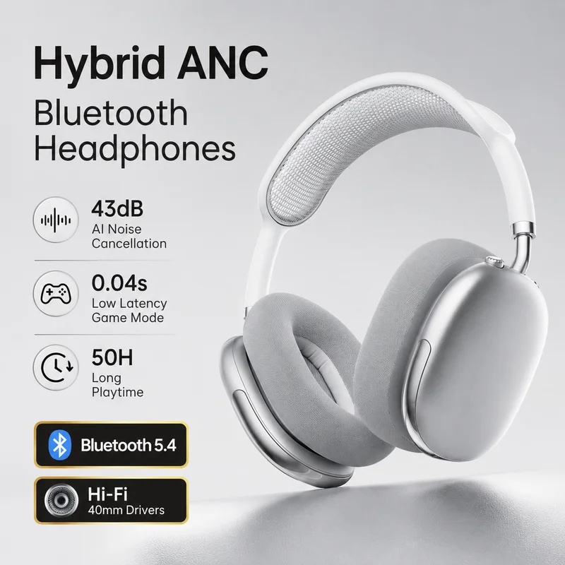 Over Ear ANC Wireless Bluetoot - Anc Wireless Over Ear Headphones review and price