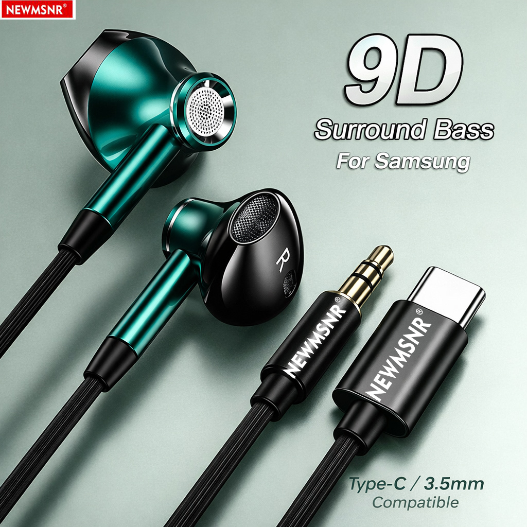 9D Surround Bass Type C&3.5mm  - Type C Wired Earphones With Mic review and price