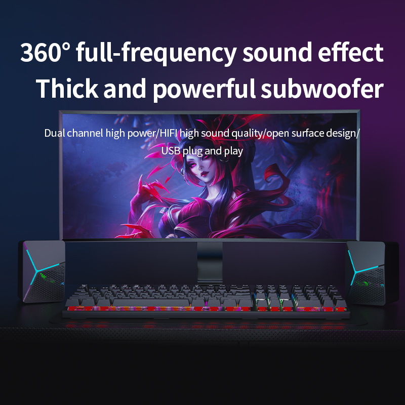 RGB Gaming Computer Speakers W - Rgb Computer Soundbar For Pc review and price