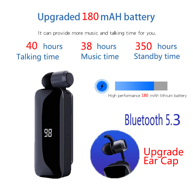 F906 Talk Time 40 Hours Blueto - Type C Wired Earphones With Mic review and price
